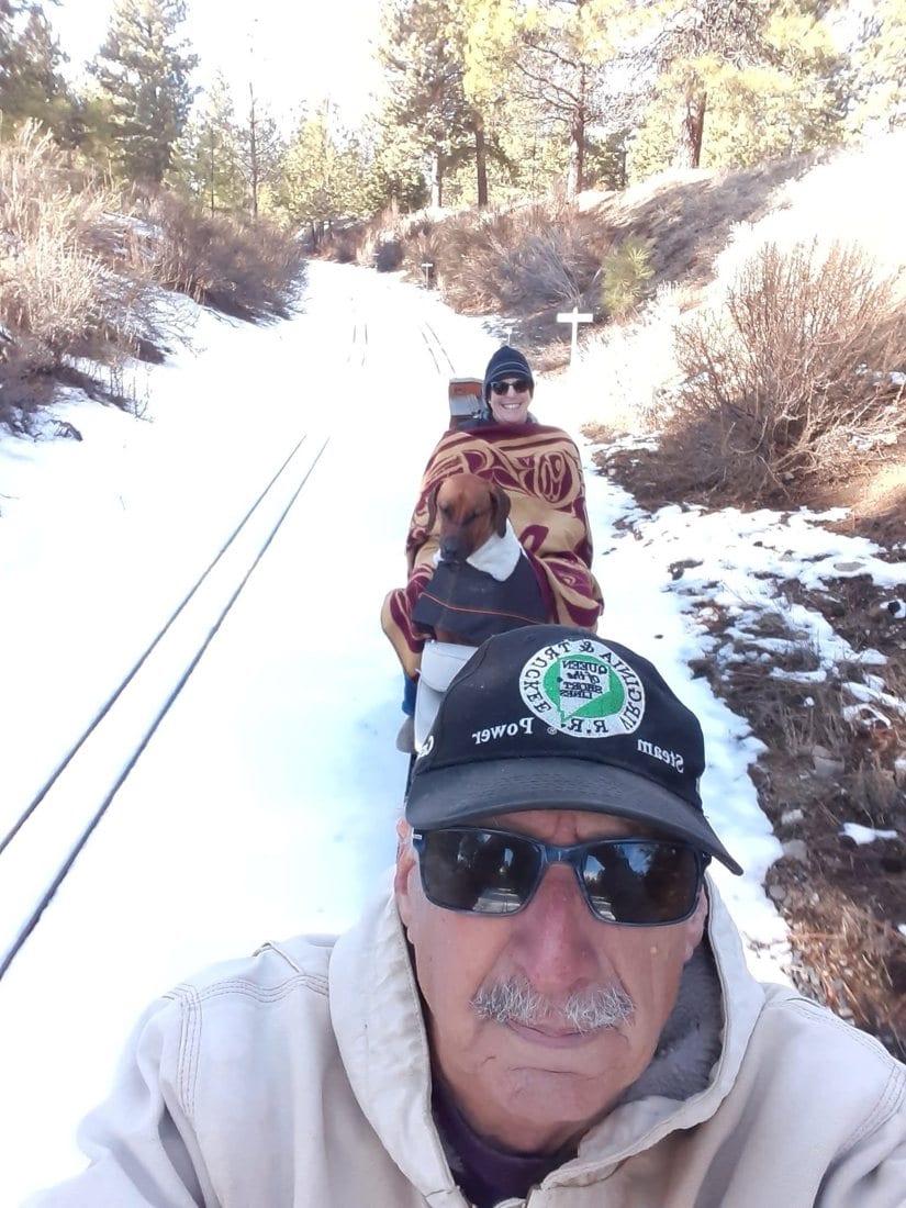 Winter in the meadow at Train Mountain